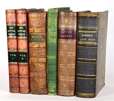 Lot 39 - Dickens (Charles) Dombey and Son, 1848, plates as called for, half calf; idem, Our Mutual...