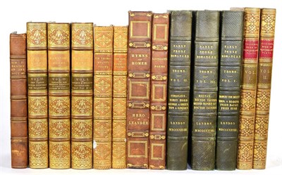 Lot 61 - Thoms (William J.) A Collection of Early Prose Romances, 1828, three volumes, all edges gilt,...