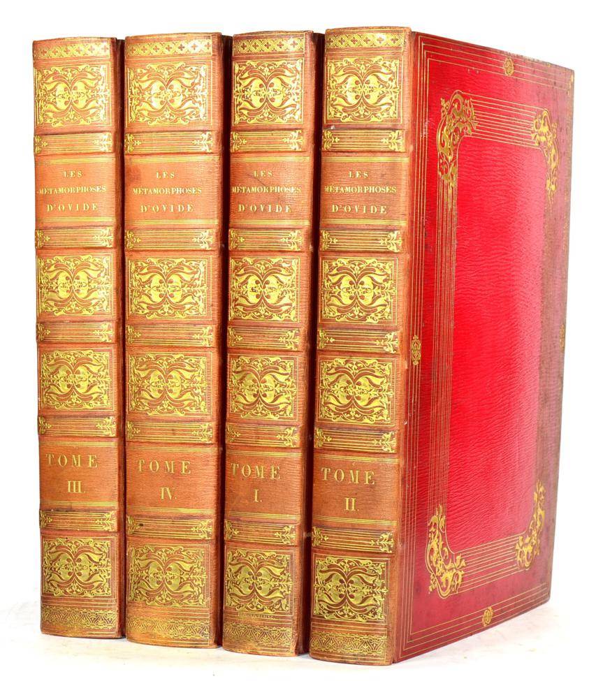 Lot 65 - Ovid Les Metamorphoses D'Ovide, 1806, Paris; Gay & Guestard, four volumes, quarto (?large...