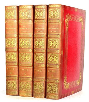 Lot 65 - Ovid Les Metamorphoses D'Ovide, 1806, Paris; Gay & Guestard, four volumes, quarto (?large...