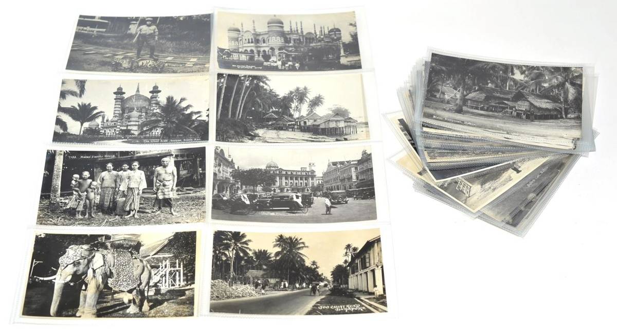 Lot 116 - Singapore and Malaysia An interesting collection of thirty-six postcards depicting Malaysia and...