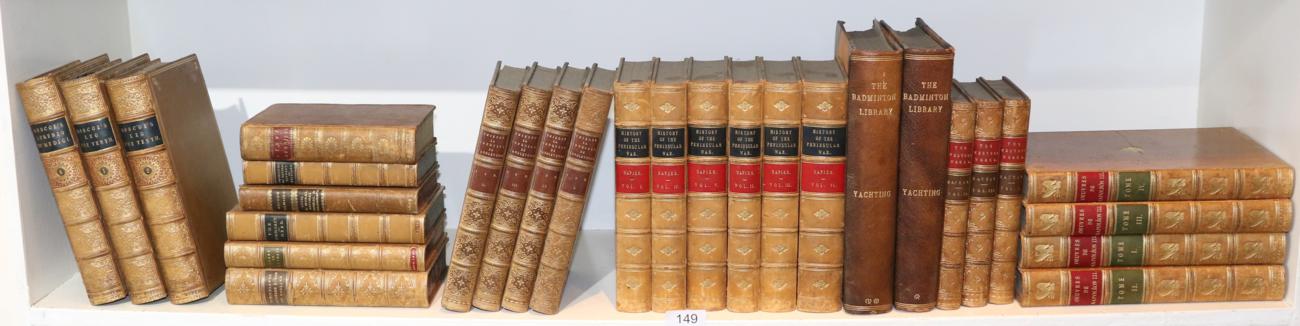 Lot 149 - Napoleon III Oevres de Napoleon III, 1856, Paris, four volumes, all edges gilt, calf gilt with...