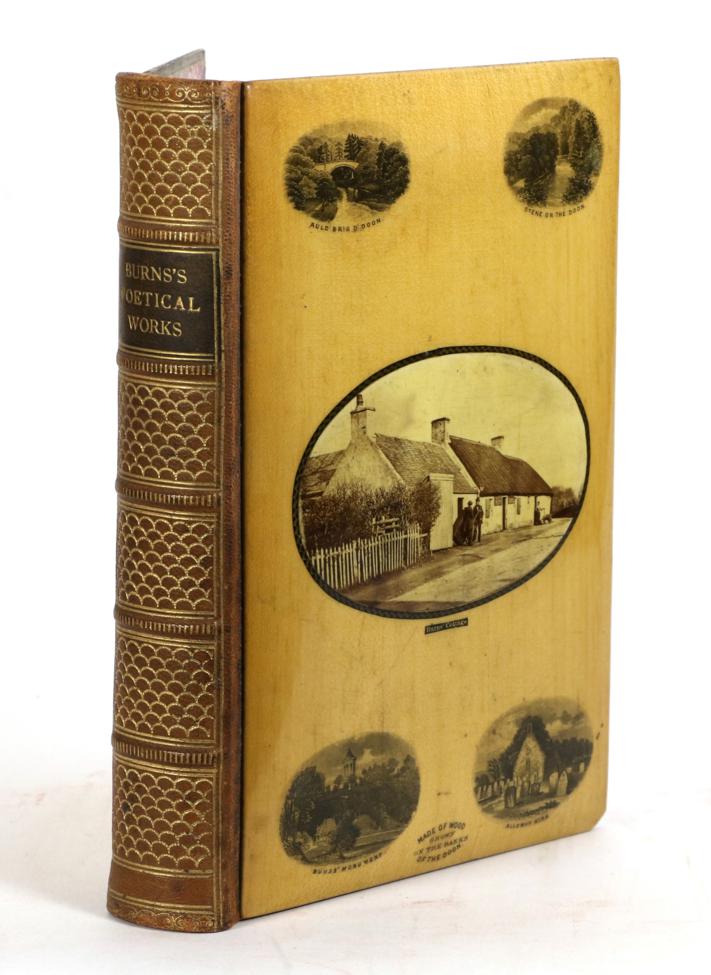 Lot 30 - Mauchline Binding Burns, Robert Poetical Works, n.d., Gall and Inglis. Specially bound in wood...