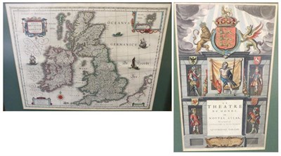 Lot 73 - Blaeuw (Guilielmus) [Blaeu] Magna Britanniae et Hiberniae Tabula, nd., hand-coloured engraved...