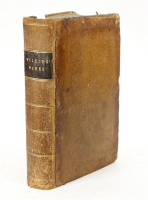 Lot 110 - Wilkins (John) The Mathematical and Philosophical Works of the Right Reverend John Wilkins ...,...