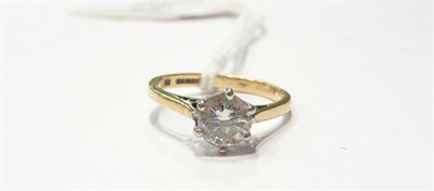 Lot 43 - An 18 carat gold diamond solitaire ring, 0.75 carat approximately   Subject to VAT