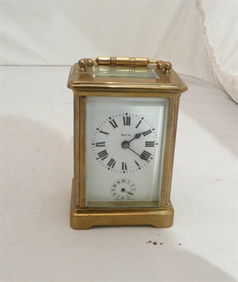Lot 71 - Brass carriage clock
