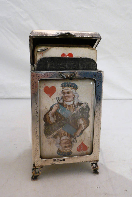 Lot 82 - Silver mounted card case