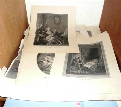 Lot 103 - Quantity of unframed prints: animal alphabet, Picasso, Hogart, French etc and a small lithograph by