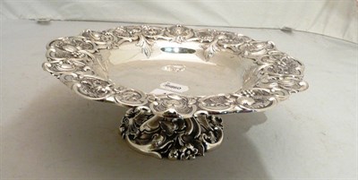 Lot 164 - Walker & Hall embossed silver tazza, approx 18oz