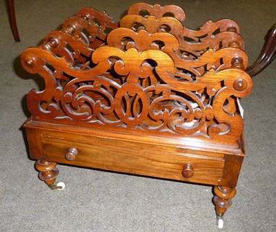 Lot 589 - Victorian walnut Canterbury