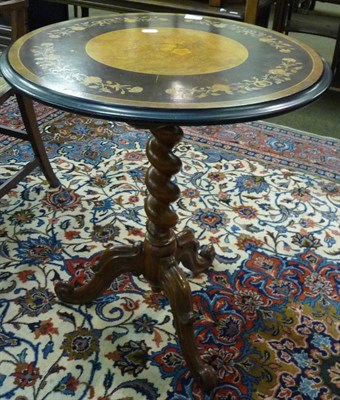 Lot 606 - A Victorian fruitwood tripod table