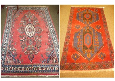 Lot 614 - West Persian Village rug together with another village rug (2)
