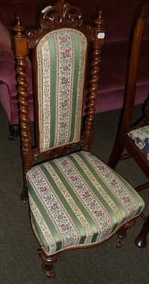 Lot 631 - Victorian nursing chair