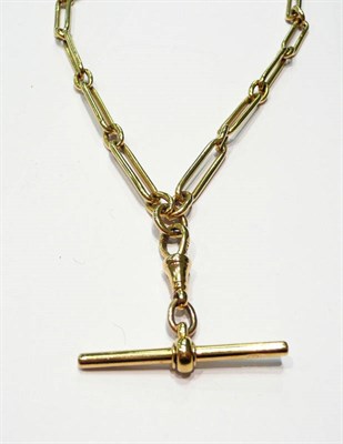 Lot 42 - 18ct yellow gold fancy link watch chain