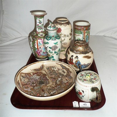 Lot 45 - Quantity of assorted Chinese and Japanese ceramics