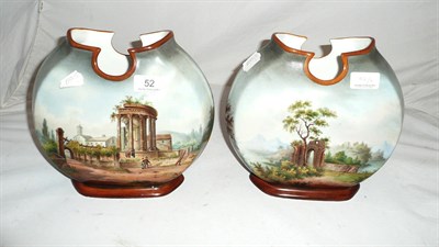 Lot 52 - A pair of Continental vases