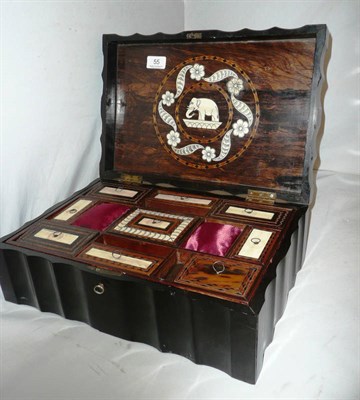 Lot 55 - 19th century coromandel hinged box
