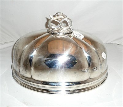 Lot 83 - A plated meat dish cover
