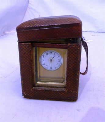 Lot 127 - A miniature carriage timepiece (a.f.)