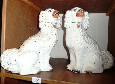 Lot 142 - A pair of Staffordshire dogs