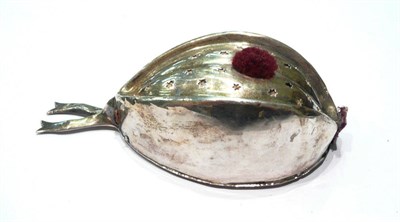 Lot 207 - Silver Scottish headdress pin cushion