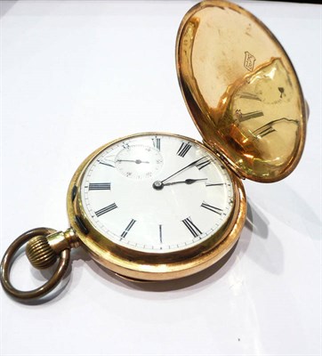 Lot 212 - An 18ct gold-cased full hunter pocket watch