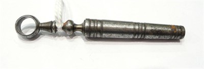 Lot 221 - An 18th century steel corkscrew