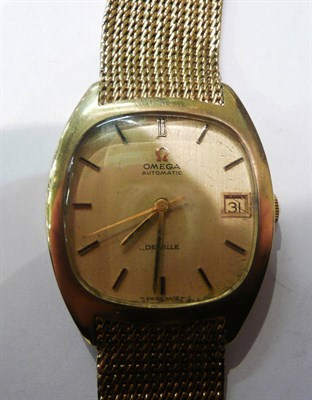 Lot 238 - A 9ct gold wristwatch signed 'Omega'