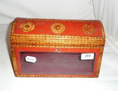 Lot 269 - Glass fronted letter box