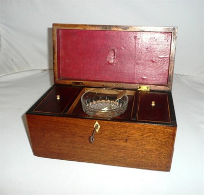 Lot 302 - Regency inlaid double tea caddy