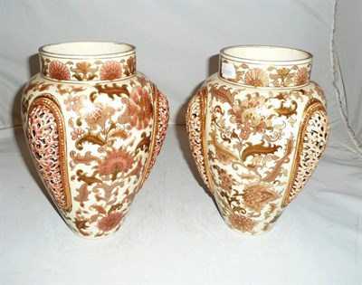 Lot 305 - A pair of Zolnay Pecs vases (2)