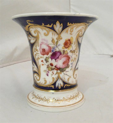 Lot 328 - Rockingham blue ground vase