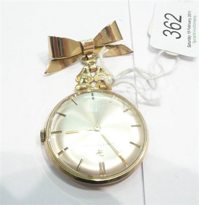 Lot 362 - A 9ct pendant watch