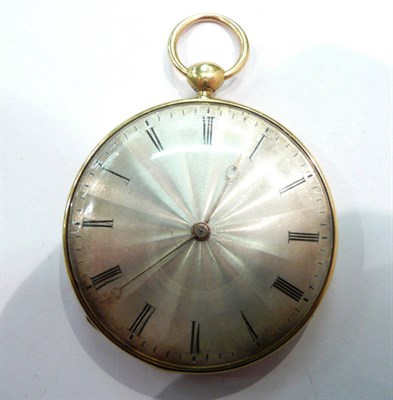 Lot 370 - A yellow metal cased pocket watch, the case signed Leroy and Fils, A Paris