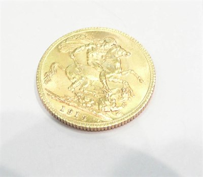 Lot 377 - A full sovereign dated 1915