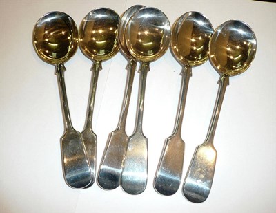 Lot 387 - A set of six silver spoons