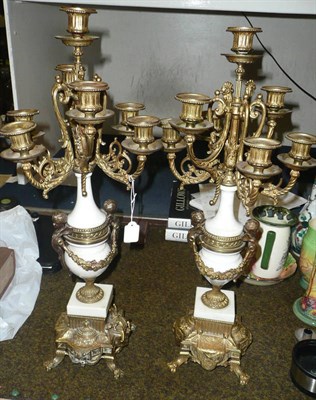 Lot 426 - Pair of candelabra