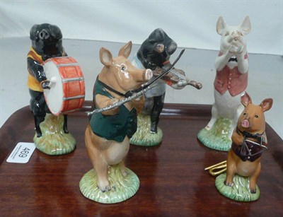 Lot 469 - Five Beswick band figures