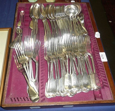 Lot 470 - Quantity of plated flatware