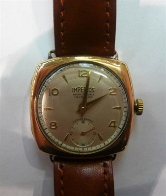 Lot 482 - 9ct gold gents wristwatch