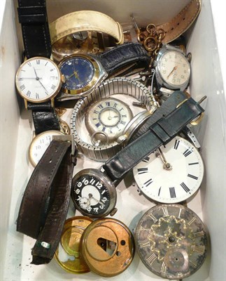 Lot 488 - A box of assorted watches and watch keys