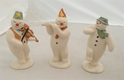 Lot 503 - Three Doulton 'Snowman' figures