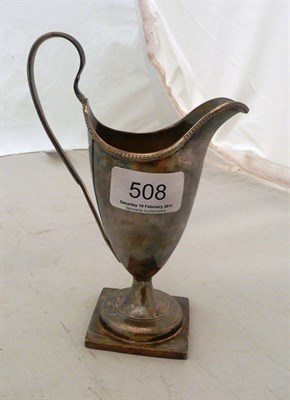 Lot 508 - A Georgian silver cream jug