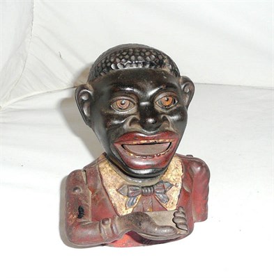 Lot 538 - A 'Jolly Nigger' money bank