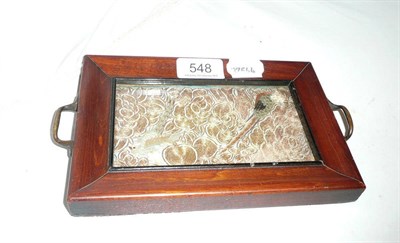 Lot 548 - Small sampler in tray (signed)