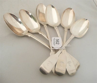 Lot 562 - Six Victorian silver tablespoons