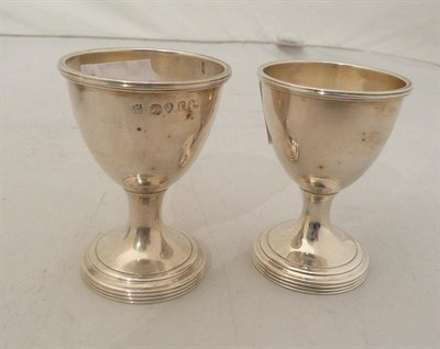 Lot 570 - Pair of William IV egg cups, London 1832