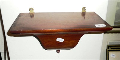 Lot 605 - Mahogany clock wall bracket