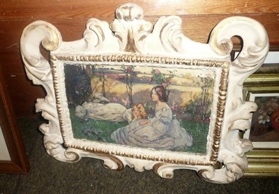 Lot 636 - Oil in painted frame